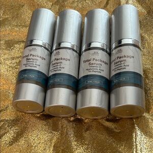 4 bottlesTotal Package Serum with Vitamin C , hyaluronic acid, and Tri- peptide
